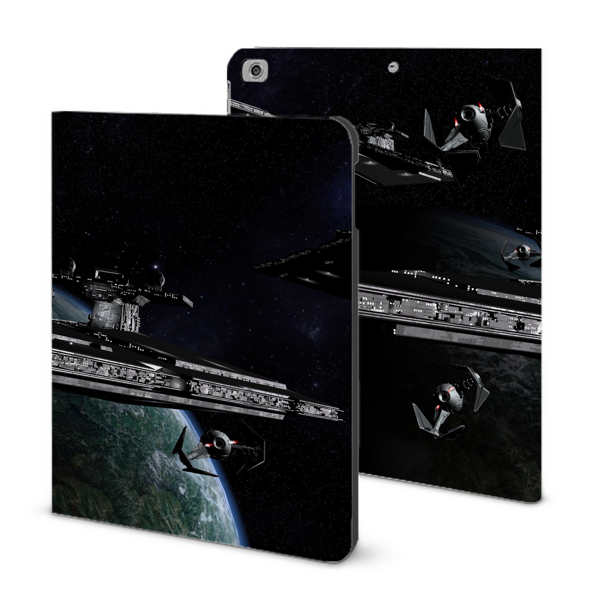 （画像用） スター・ウォーズ Star Wars IPad ケース ブック型 PUレザー TPU 耐衝撃 軽量 薄型 ペン収納なし 全面保護 IPad 各モデル対応